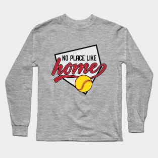 No Place Like Home, Softball © GraphicLoveShop Long Sleeve T-Shirt